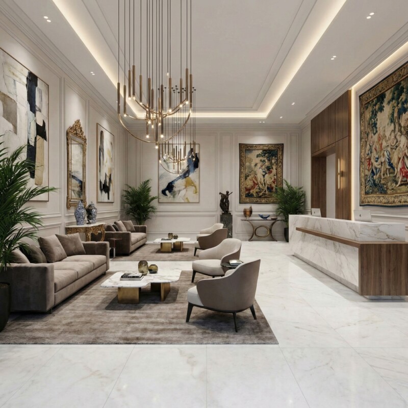 Crystal White Polished Marble Look Porcelain Tiles 12×24 (WLE00017)