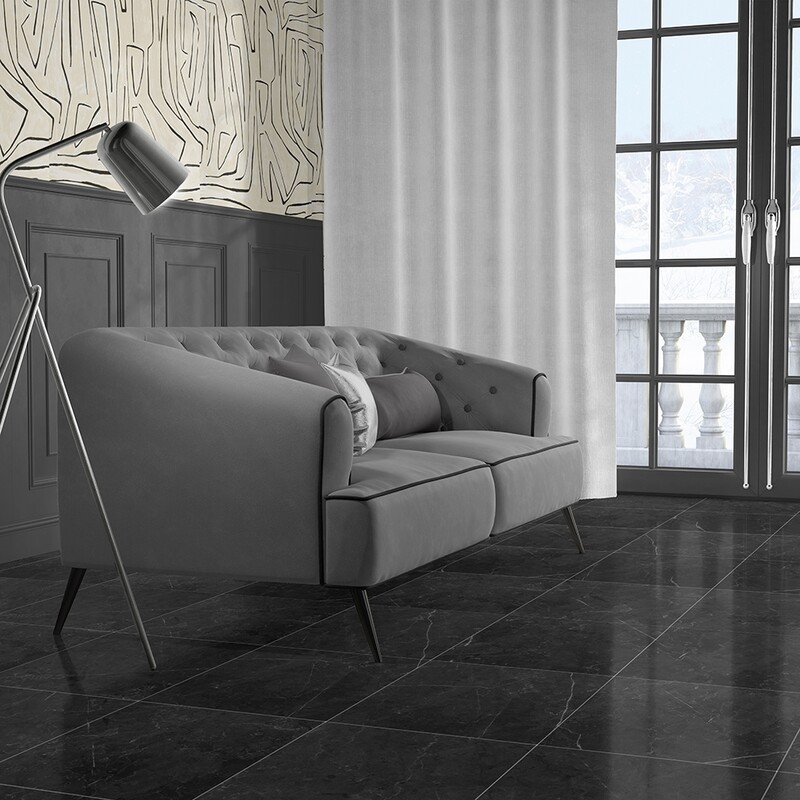 Gray Stone Gloss Porcelain Tile 24×24 (WLE00120)