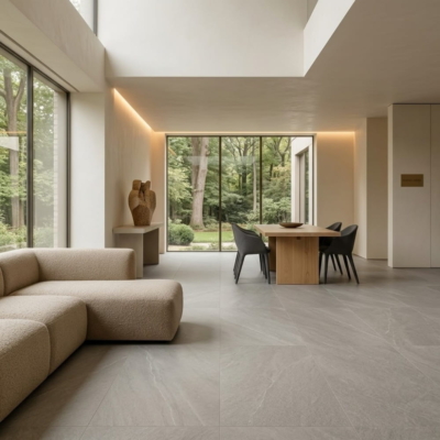 Gray Flow Natural Porcelain Tiles 24×48 (WLE00467)