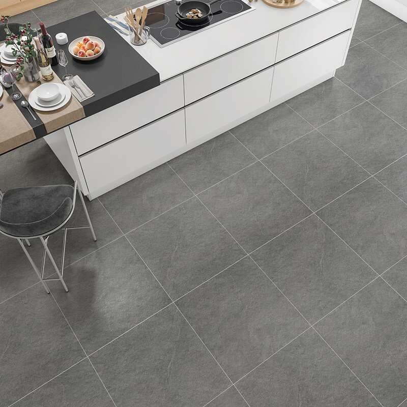 Gray Flow Natural Porcelain Tile 24×24 (WLE00479)