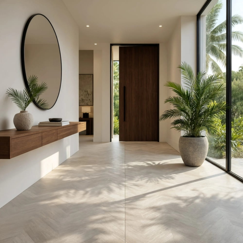White Matte Porcelain Tiles 5 45/64×19 1/2 (WLE00986)