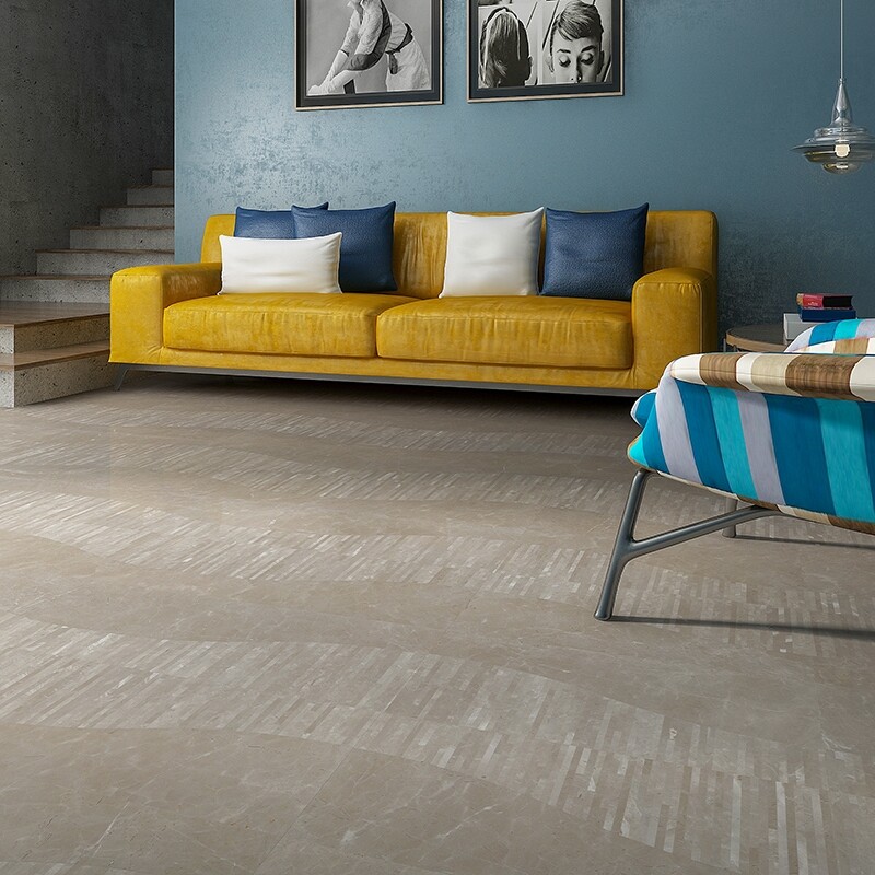 Fawn Grey Polished Midtown Marble Patterns 12×24 (WMC10026)