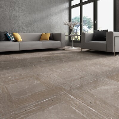 Fawn Grey Polished Downtown Marble Patterns 24×24 (WMC10029)