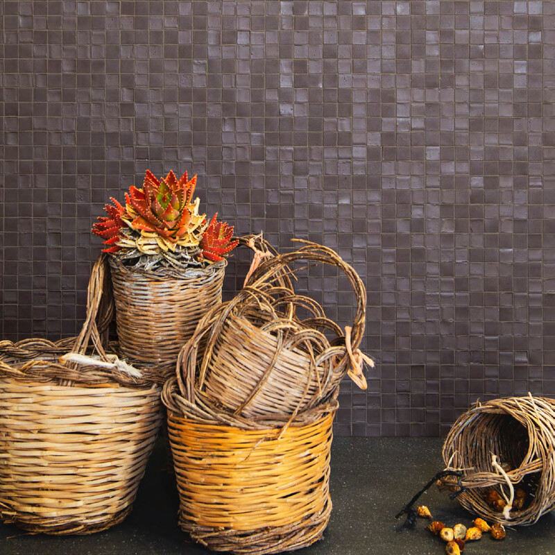 Ebano Matte Micro 30 Glass Mosaic 12×12 (WMM90025)