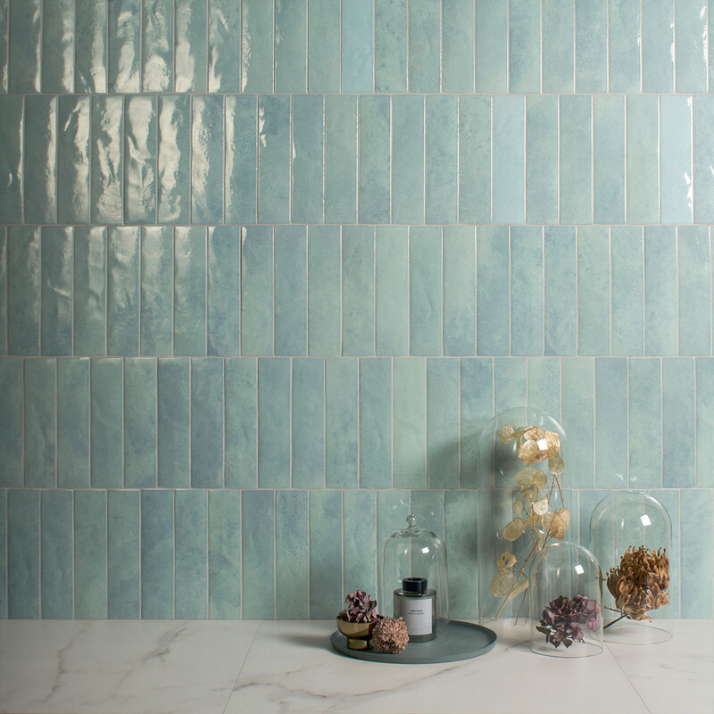 Soda Azzurro Artico Glossy  Glazed Porcelain Tile 2 1/2×9 1/2 (WMN10041)