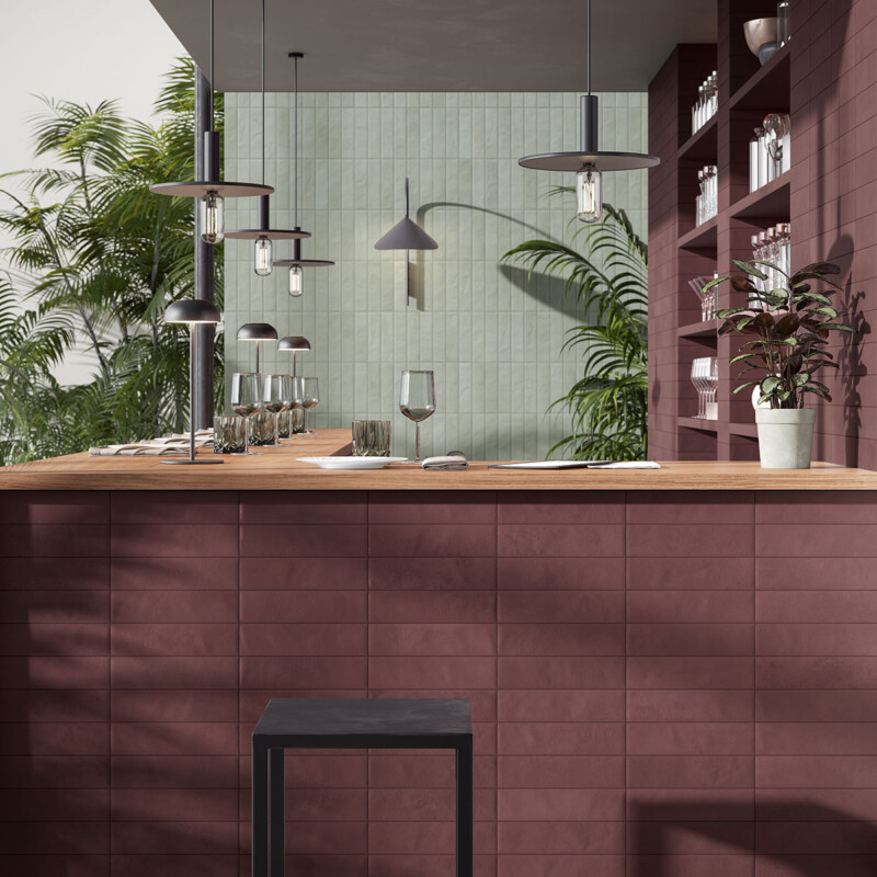 Cera Amaranto Matte Glazed Porcelain Tile 2 1/2×9 1/2 (WMN10049)