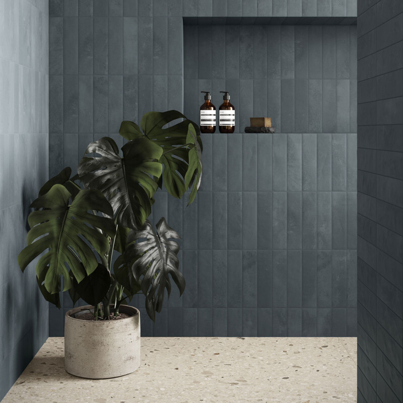 Cera Blu Matte  Glazed Porcelain Tile 2 1/2×9 1/2 (WMN10051)