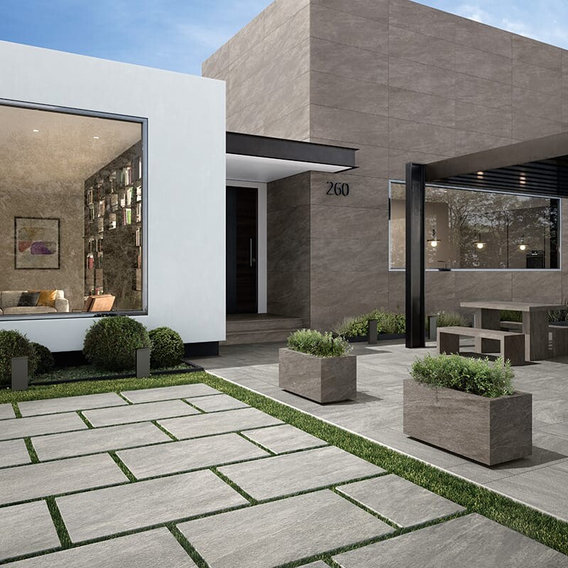 Light Grey Natural Porcelain Tile 12×24 (WNB00274) Dark Grey Natural Porcelain Tile 12×24 (WNB00278)