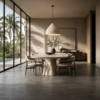 Dark Grey Matte Subway Stone Look Porcelain Tiles 4Ã—12 (WNB00478)