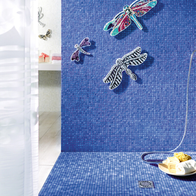 Blue Angel 5/8×5/8 Glass Mosaic 11 5/8×11 5/8 (WSI11282)