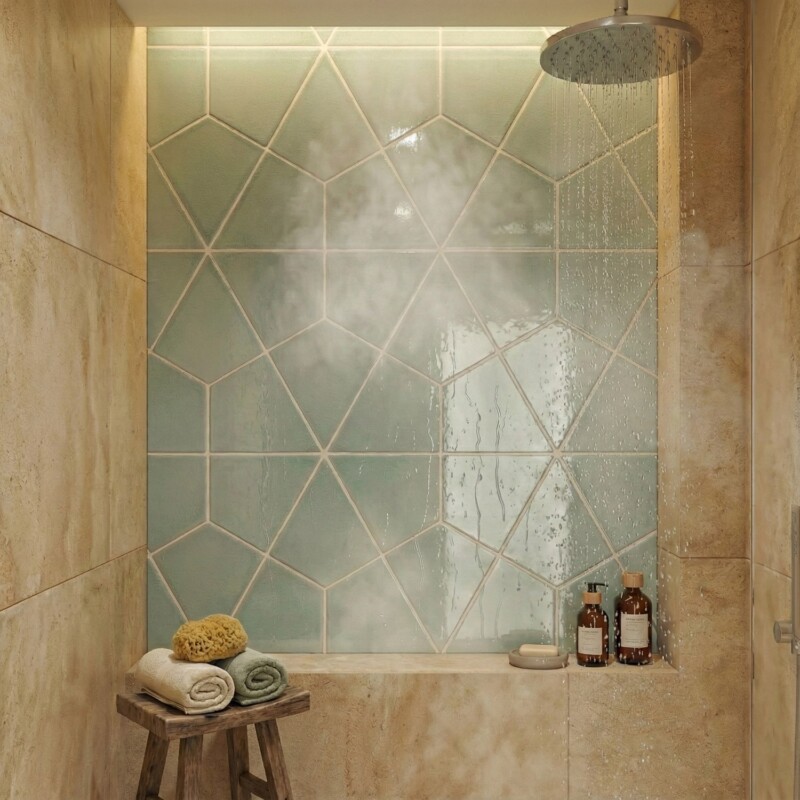 Hyacinth Crackled Diamante Ceramic Tiles 6×6 (WST34135)