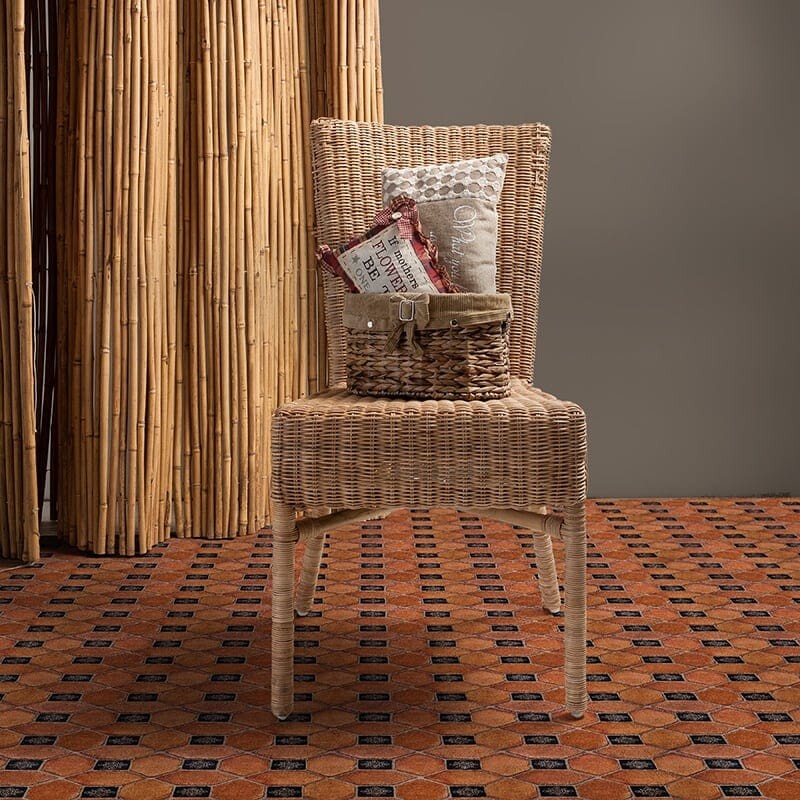 Picket Ohs Waxed Terracotta Tile 3×5 (WTI10039) Engraved Small Dots Carbon Waxed Terracotta Tile 4×4 (WTI10144)