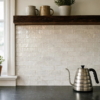 White 00 Glossy 2×6 Zellige Mosaics 17 1/2×15 3/4 (WZI10037)