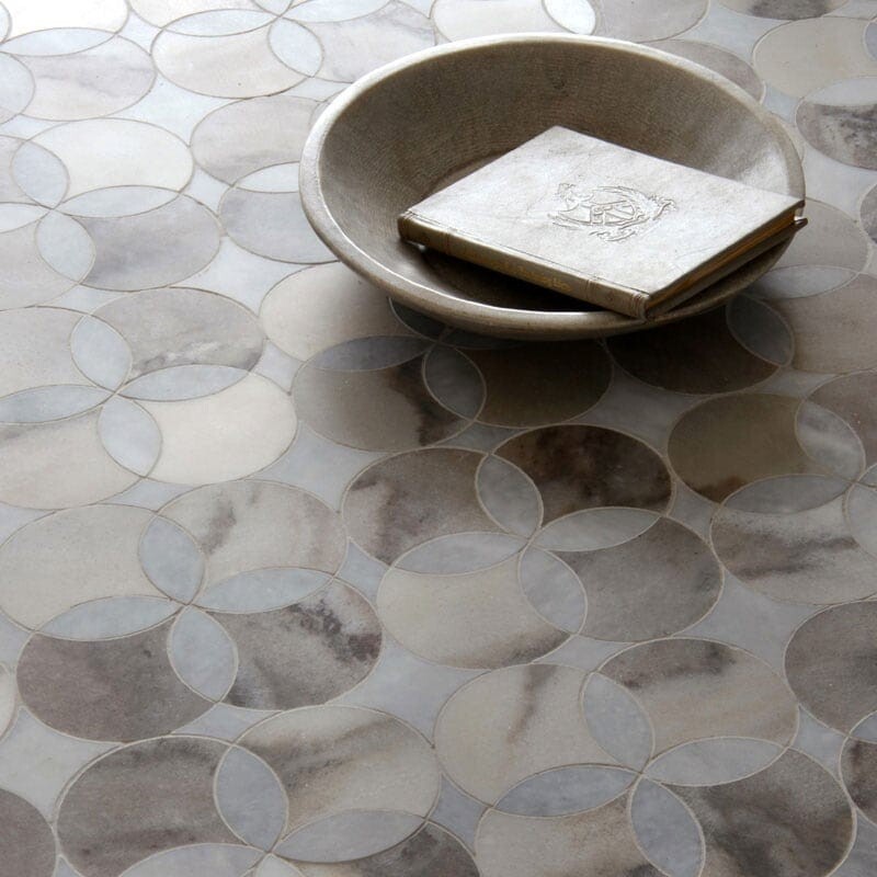 Constantine Afyon Grey, Palisandra Multi Finish Marble Waterjet Decos 13 5/8×13 5/8 (YNR10019)