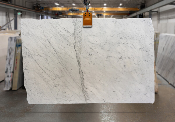 White Carrara C Polished Marble Slab 34032-3-5