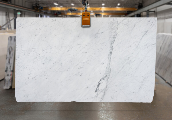 White Carrara C Polished Marble Slab 34032-4-3