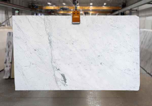White Carrara C Polished Marble Slab 34032-5-3