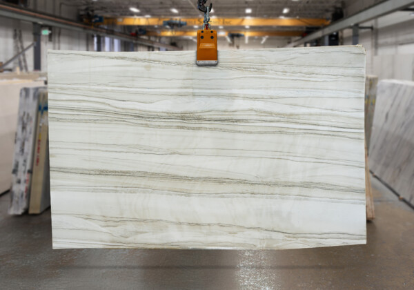 White Mustang Polished Quartzite Slab 45790-1-6