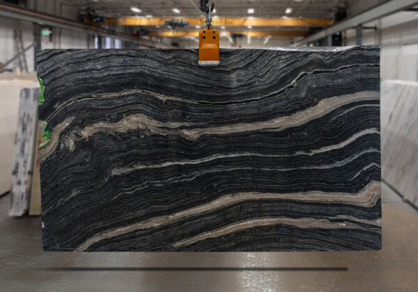 Silver Brown Wave Polished Marble Slab 29791-2-2
