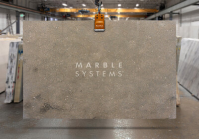 Olive Green Honed Limestone Slab Random