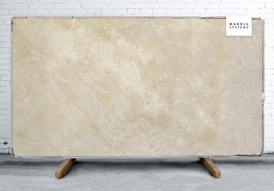Ivory Honed Travertine Slab Random Image