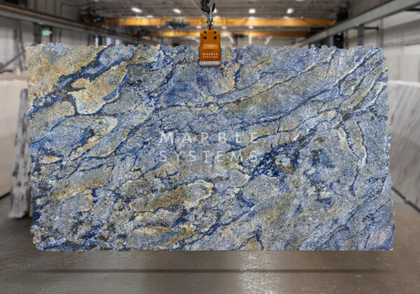 Azul Bahia Polished Granite Slab Random Image