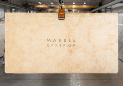 Golden Ruby Honed Limestone Slab Random