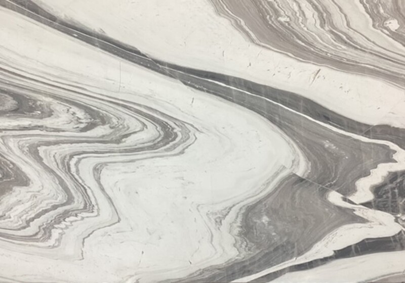 Bianco Monte Honed Marble Slab Random