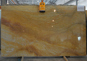 Golden Macaubas Polished Granite Slab Random