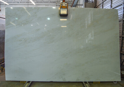Mystery White Polished Marble Slab Random Image