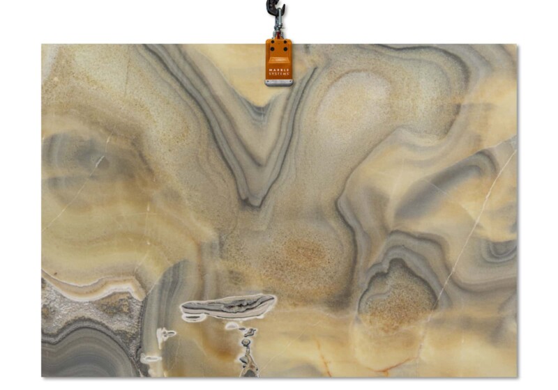Smokey Polished Onyx Slab Random