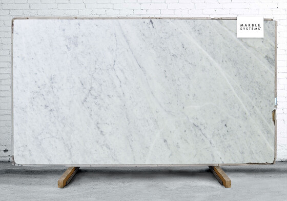 White Carrara C Ext Honed Marble Slab Random