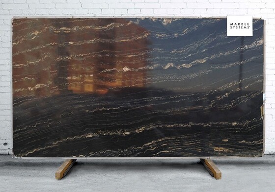 Black Thunder Polished Granite Slab Random Image