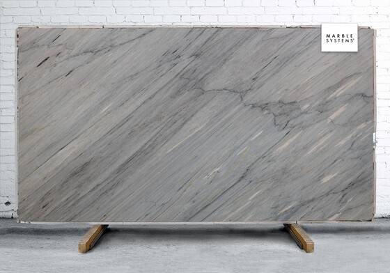 Aurora Blue Polished Quartzite Slab Random