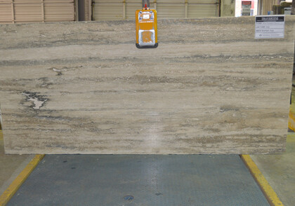 Silver Travertine Honed  Travertine Slab Random Image