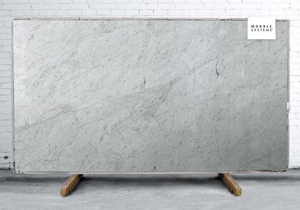 Aqua Bianca Carrara Polished Marble Slab Random Image