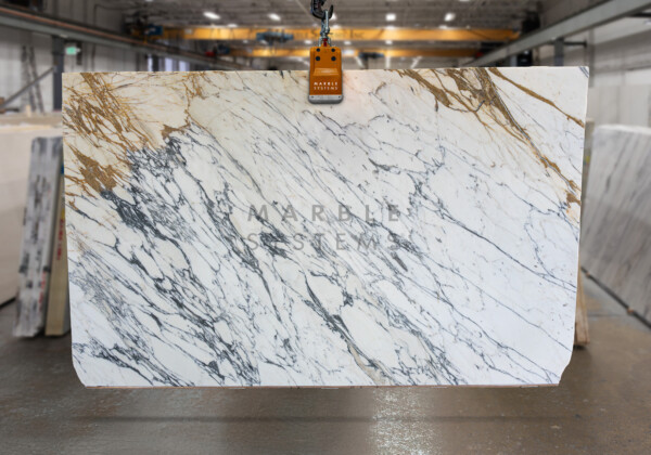 Calacatta Corchia Polished Marble Slab Random Image