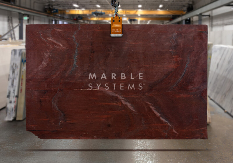 Royal Red Velvet Polished Quartzite Slab Random