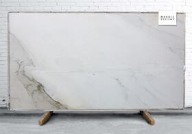 Calacatta Cremo Delicato Extra Honed Marble Slab Random