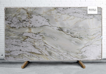 Fluorite Crystal Polished Quartzite Slab Random Image