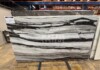 Maze White Polished Marble Slab Random Image