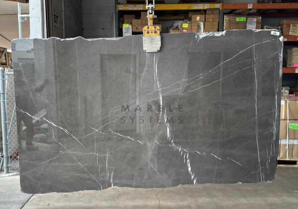 Pietra Gray Polished Marble Slab Random Image