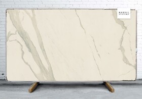 Calacatta Polished Marble Look Porcelain Slab 47 1/4x94 1/2