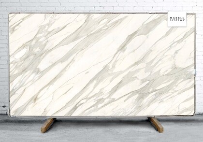 Calacatta Gold Cg01r Polished  Sintered Stone Slab 125×63 Image