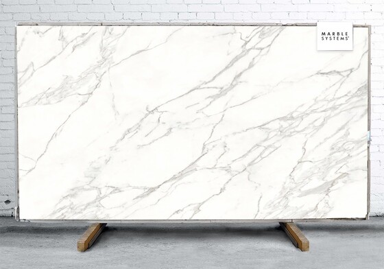 Calacatta C01r Polished Sintered Stone Slab 125x63