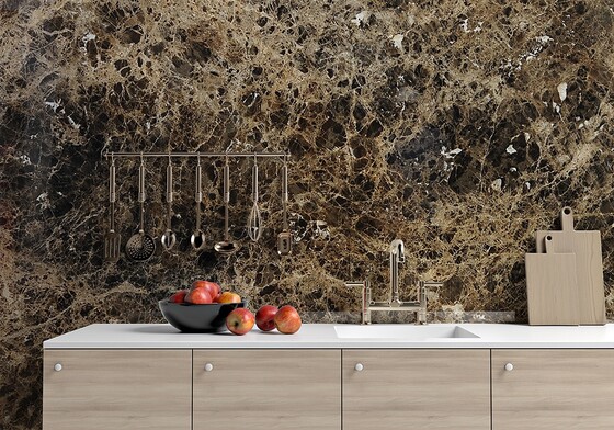 Emperador Dark Polished Marble Slab Random (SL10332)