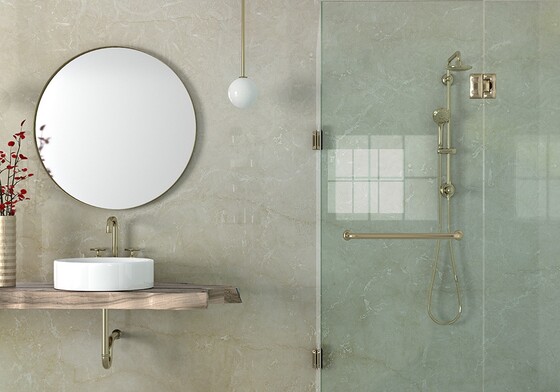 Botticino Classico Polished  Marble Slab Random (SL10406)