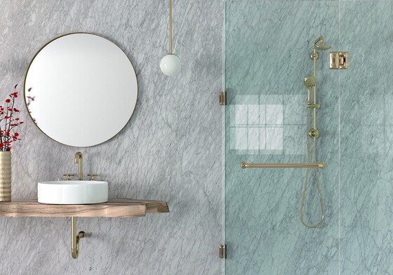 White Carrara Polished  Marble Slab Random (SL10460)