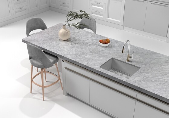 White Carrara Polished  Marble Slab Random (SL10460)