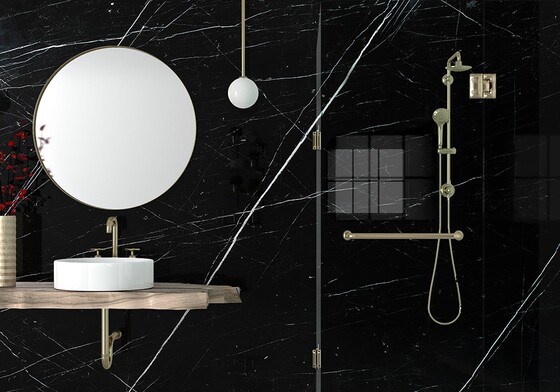 Negro Marquina Polished Marble Slab Random (SL10499)